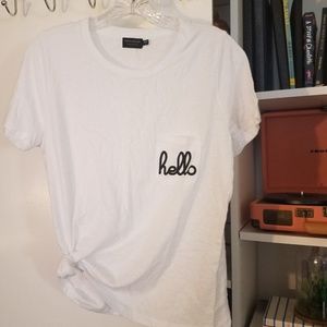 Poolside hello pocket tshirt
